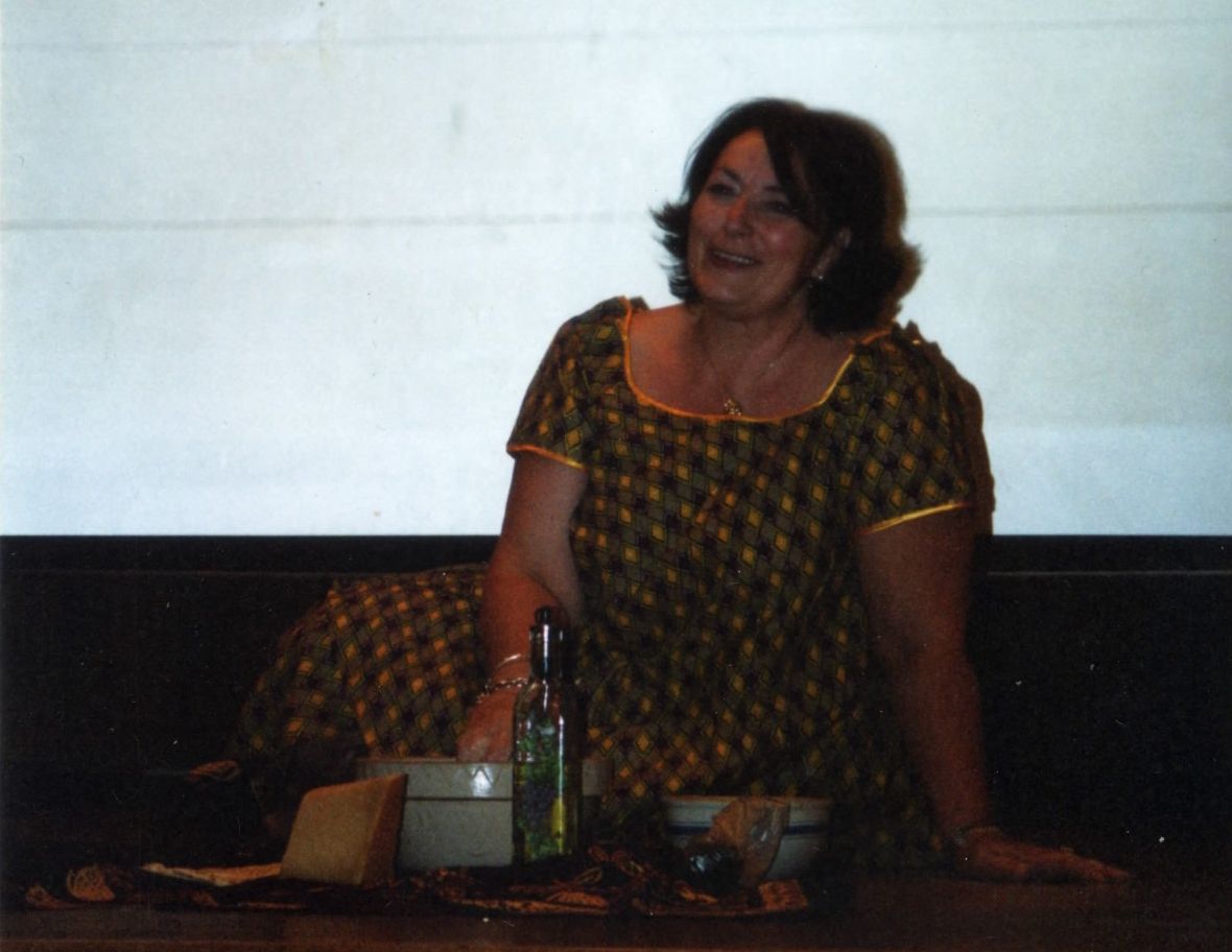 Linda performing the dramatization of Sarah